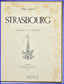 Emile Hinzelm STRASBOURG, illustrations Georges Dutriac. Enfantina, Alsace-1921