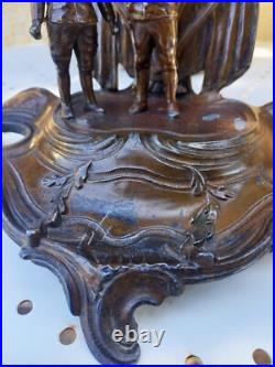 Encrier patriotique 1919 signé Brossy