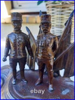 Encrier patriotique 1919 signé Brossy