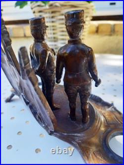 Encrier patriotique 1919 signé Brossy