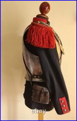 Ensemble Cuirassier Français XIXe Tunique Cuirasse, Équipement, Gourde, Jumelles