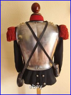 Ensemble Cuirassier Français XIXe Tunique Cuirasse, Équipement, Gourde, Jumelles