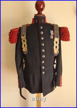 Ensemble Cuirassier Français XIXe Tunique Cuirasse, Équipement, Gourde, Jumelles