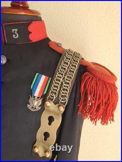 Ensemble Cuirassier Français XIXe Tunique Cuirasse, Équipement, Gourde, Jumelles