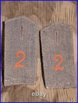Épaulettes épaulettes gris champêtre 1915 2. Régiment Militaria