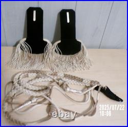 Épaulettes officier cuirrassier avec boite + aiguilettes cuirrassier lot du 11e