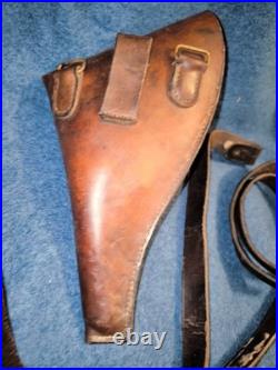 Étui cuir revolver 1892 simplifié ceinture spéciale dragonne poilu ww1 1914 1918