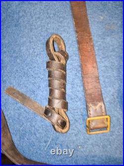 Étui cuir revolver 1892 simplifié ceinture spéciale dragonne poilu ww1 1914 1918