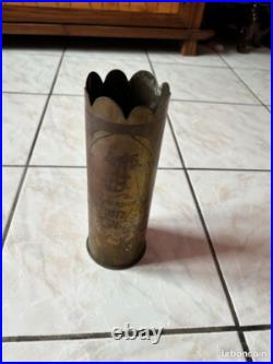 Etui d'obus 1ère guerre mondiale en laiton