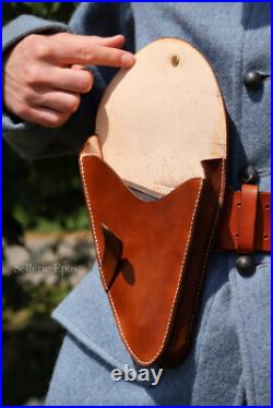 Etui en cuir de pistolet automatique Ruby modèle 1916 reproduction