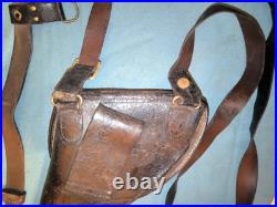 Étui jambon 1873 nominatif cuir noir ceinture spéciale modifiée off ww1 1914