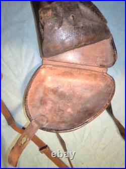 Étui jambon 1873 nominatif cuir noir ceinture spéciale modifiée off ww1 1914