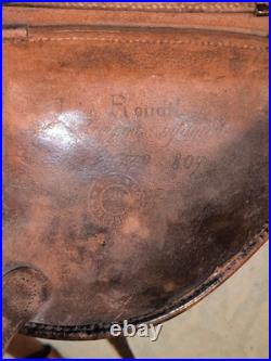 Étui jambon 1873 nominatif cuir noir ceinture spéciale modifiée off ww1 1914