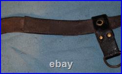 Étui jambon 1873 nominatif cuir noir ceinture spéciale modifiée off ww1 1914