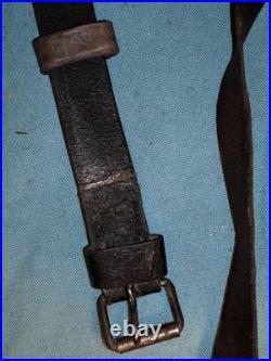 Étui jambon 1873 nominatif cuir noir ceinture spéciale modifiée off ww1 1914