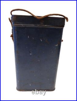 Exeptionnelle boîte de Masque à Gaz M2 dans sa peinture bleu-horizon. France WW. 1