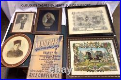FRANCE AÉRONAUTIQUE 1914 1918 LOUIS BLERIOT Peinture Sur Bois Toile Signée