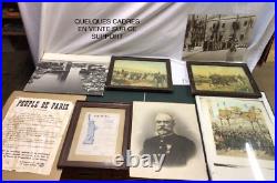 FRANCE AÉRONAUTIQUE 1914 1918 LOUIS BLERIOT Peinture Sur Bois Toile Signée