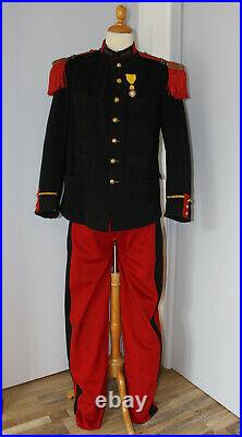 FRANCEUniforme officier Grande Guerre 14-18 vareuse 1888/93 & pantalon garance