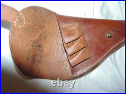 France 14-18 + 39-45 Etui Cuir Pour 1892 / Ww1 French Holster Armee D'afrique