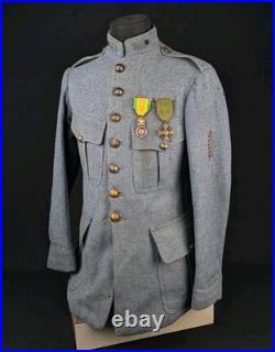 France Vareuse Sous-officier Adjudant 1 Cie 161 RI Infanterie Mod 14 Ww1 Poilu