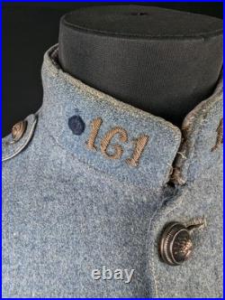 France Vareuse Sous-officier Adjudant 1 Cie 161 RI Infanterie Mod 14 Ww1 Poilu