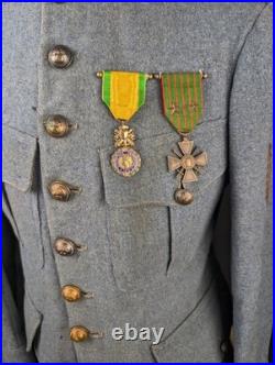 France Vareuse Sous-officier Adjudant 1 Cie 161 RI Infanterie Mod 14 Ww1 Poilu
