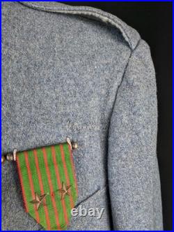 France Vareuse Sous-officier Adjudant 1 Cie 161 RI Infanterie Mod 14 Ww1 Poilu