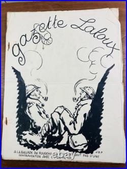 Gazette Laloux Rare Journal des Poilus 1917 Comité Américain École Beaux Art WW1