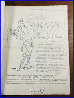 Gazette Laloux Rare Journal des Poilus 1917 Comité Américain École Beaux Art WW1