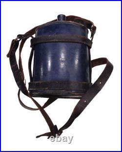 Gourde Britannique en tôle émaillée, datée 1915, Royaune-Uni WW. 1