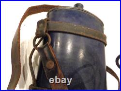 Gourde Britannique en tôle émaillée, datée 1915, Royaune-Uni WW. 1