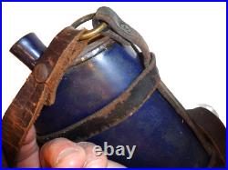 Gourde Britannique en tôle émaillée, datée 1915, Royaune-Uni WW. 1