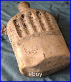 Gourde bidon aluminium essai 1892 infanterie usage ersatz 1915 poilu ww1 terrain