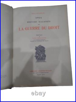 Guerre 14/18. Emile Hinzelin. Histoire illustrée de la guerre du droit. 3/3 vols
