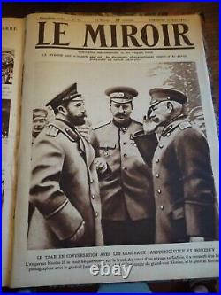 Guerre 14/18 WW1 Le Miroir Relié 6 Albums