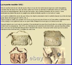 Guerre 1914 1918 Musette Française Modèle 1892 TBE