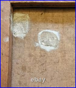 Guerre 1916 h/toile Poste observation Anglais dans les Flandres Militaire signé