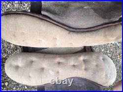 Harnachement 1874 superbe selle 6 rivets datée 1915 cuir fauve cavalerie ww1