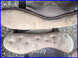 Harnachement 1874 superbe selle 6 rivets datée 1915 cuir fauve cavalerie ww1