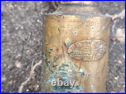 Haute pompe à main bronze 1916 vide cave utilisée tranchée poilu France WW1 1918