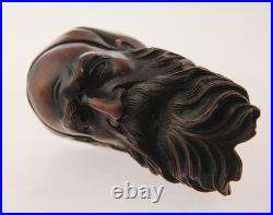 Importante Pipe en bois Figurant un Zouave WW1