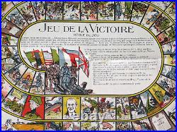 JEU DE L'OIE DE LA VICTOIRE MILITARIA GUERRE 1914 1918 EO 1919 27,5 x 37,4 cm