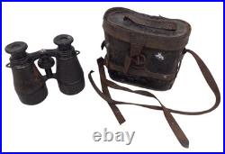 Jumelles + étui officier type 1915 nominative 58ème RA Régiment d'Artillerie WW1