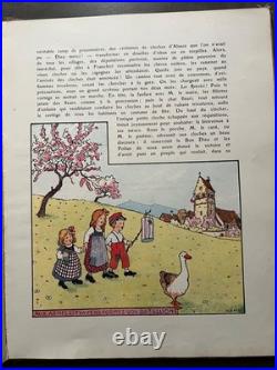 L'ALSACE HEUREUSE livre Enfants Hansi / 1ère Guerre Mondiale 14-18 Soldats 1919