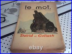 LE MOT revue 1915 E/O COMPLET DE SES 20 N°, P. IRIBE, revue politique satirique