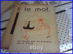 LE MOT revue 1915 E/O COMPLET DE SES 20 N°, P. IRIBE, revue politique satirique