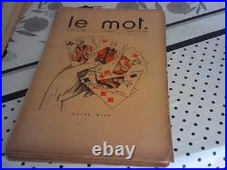 LE MOT revue 1915 E/O COMPLET DE SES 20 N°, P. IRIBE, revue politique satirique