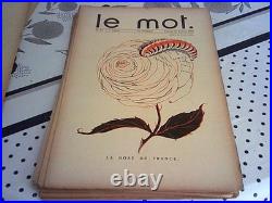 LE MOT revue 1915 E/O COMPLET DE SES 20 N°, P. IRIBE, revue politique satirique