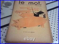 LE MOT revue 1915 E/O COMPLET DE SES 20 N°, P. IRIBE, revue politique satirique